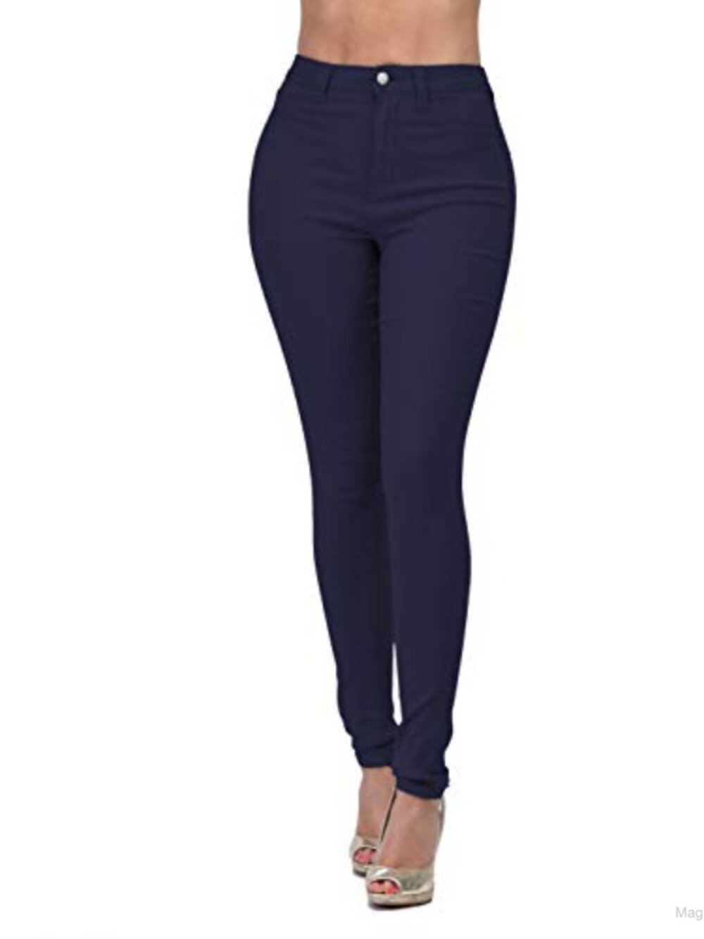 High Waisted Skinny Jeans Super Stretchy Ripped Distressed Denim